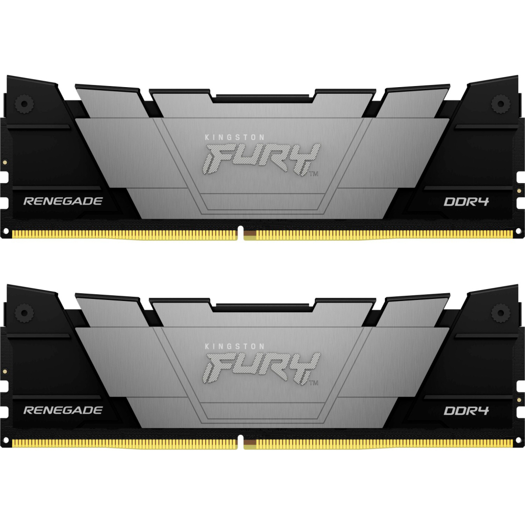 Модуль пам'яті для комп'ютера DDR4 16GB (2x8GB) 4800 MHz Renegade Black Kingston Fury (ex.HyperX) (KF448C19RB2K2/16) - зображення 2