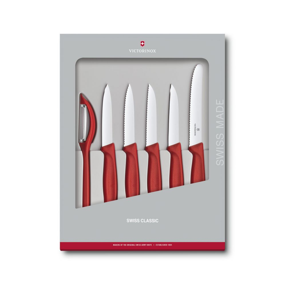 Набір ножів Victorinox Swiss Classic Paring Set 6 шт Red (6.7111.6G) - зображення 1