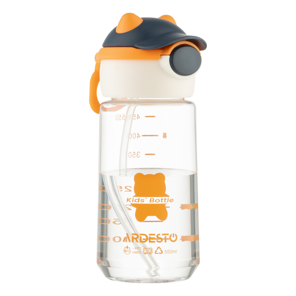 Пляшка для води Ardesto Bear 550мл помаранчевий (AR2255BO) - зображення 3