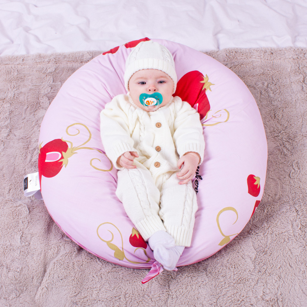 Подушка MirSon для вагітних та годування №8306 Print Line 17-0078 Kristina Бязь 30х170х20 см (2200006200314) - зображення 1