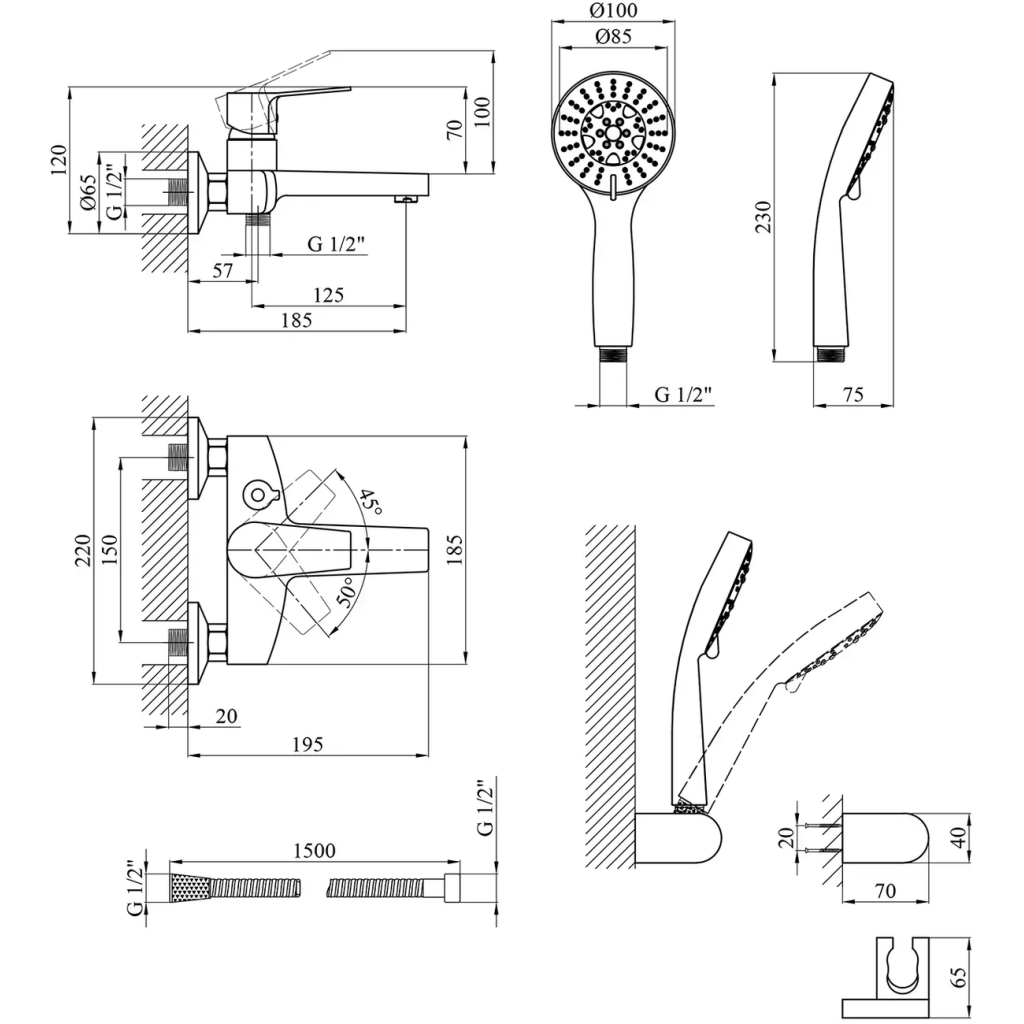 Змішувач Kroner Enzo-C060 (CV023606) - изображение 7