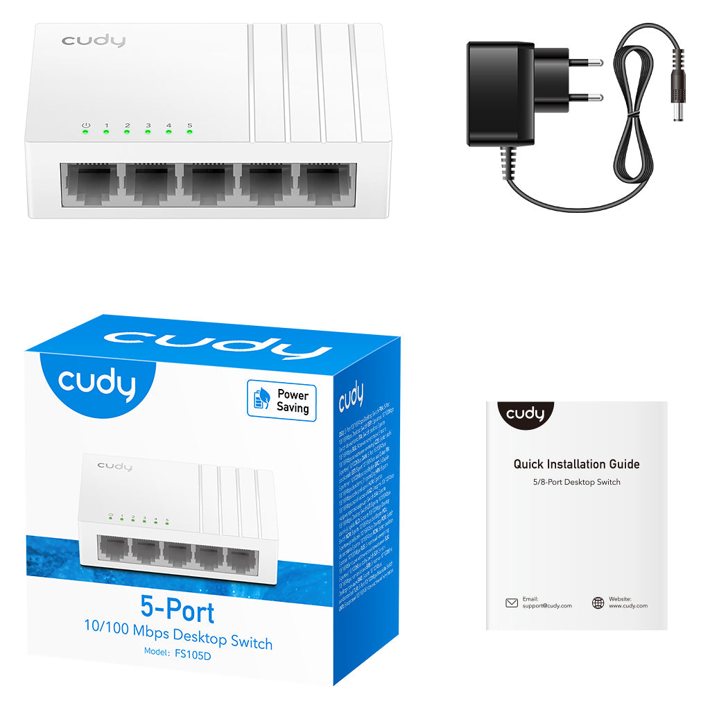 Комутатор мережевий Cudy FS105D - зображення 3