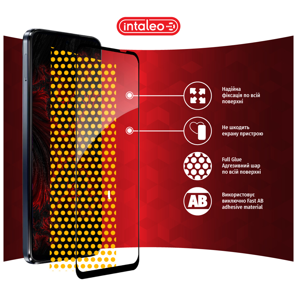 Скло захисне Intaleo Full Glue Moto G54 Black (1283126582431) - зображення 7