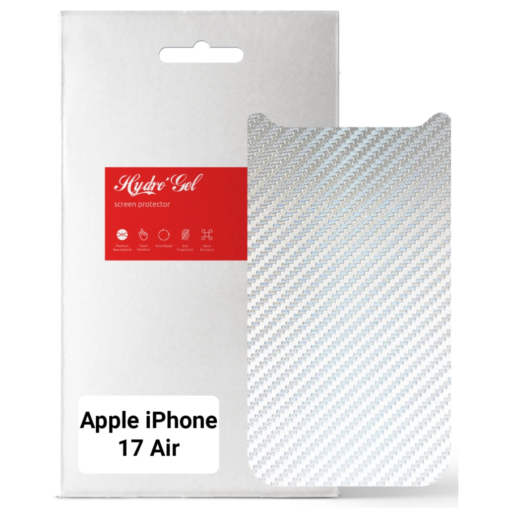 Плівка захисна Armorstandart Back panel Carbone Apple iPhone 17 Air Silver (ARM86204) - зображення 1