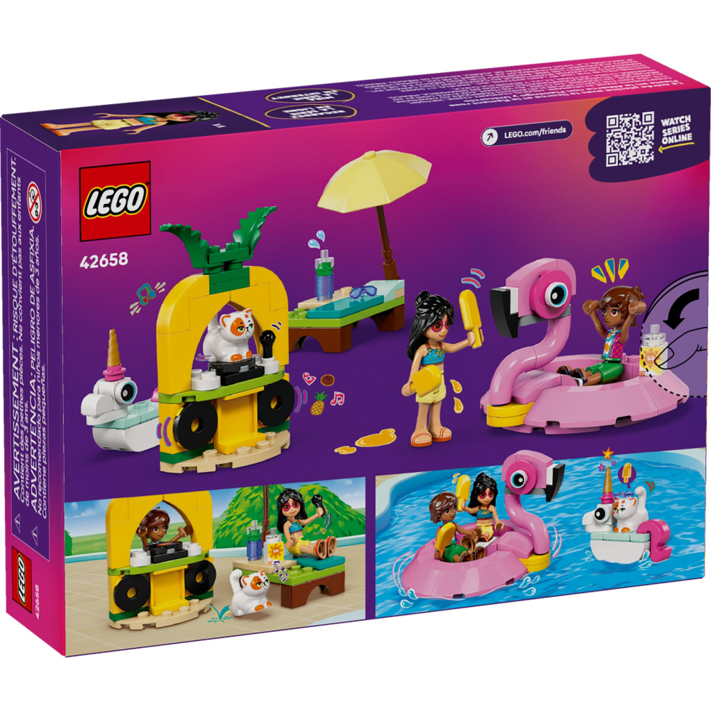 Конструктор LEGO Friends Вечірка єдинорога та фламінго біля басейну (42658) - зображення 6