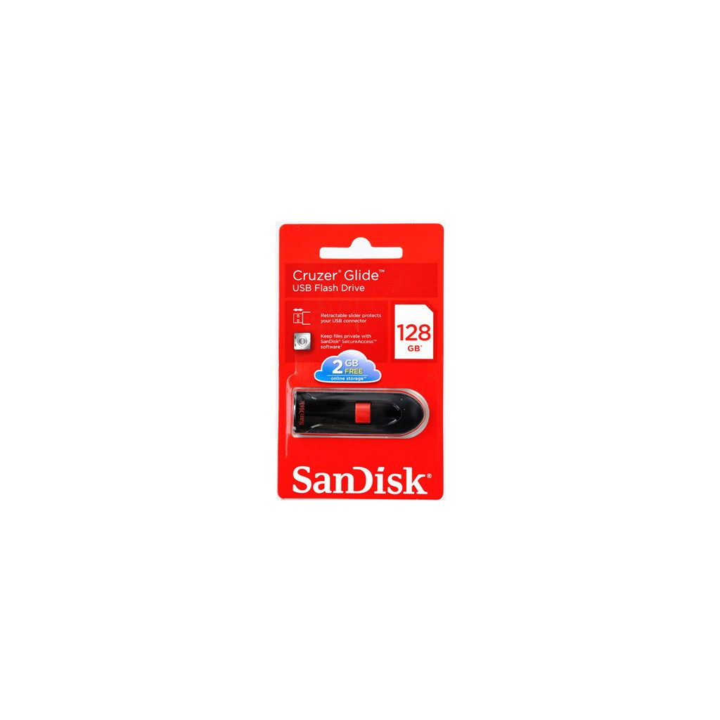 USB флеш накопичувач SanDisk 128Gb Cruzer Glide (SDCZ60-128G-B35) - зображення 3