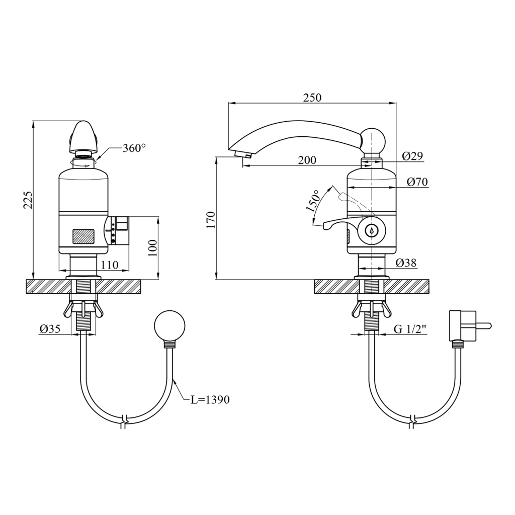 Проточний водонагрівач Kroner Volt-CW092 (CV020442) - зображення 5
