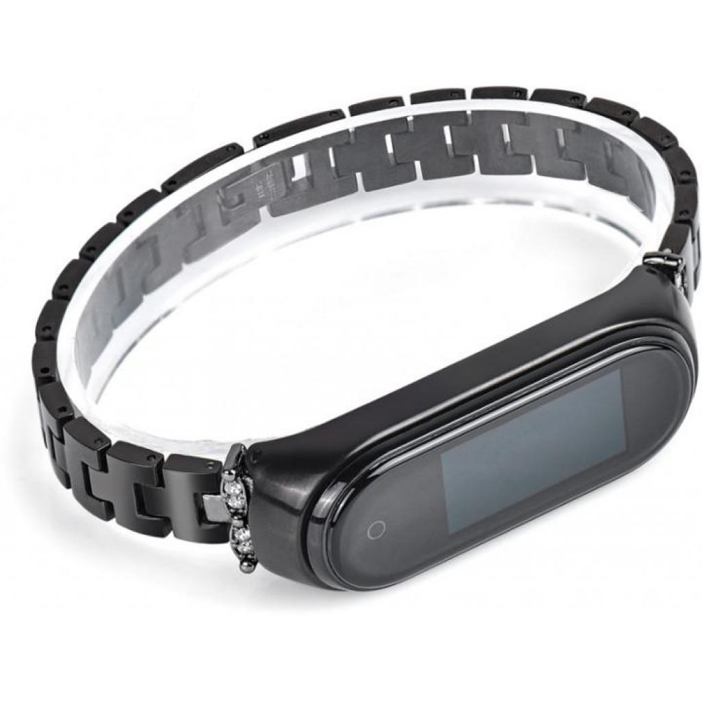 Ремінець до фітнес браслета XoKo Metel для Xiaomi Mi Band 3/4 Black (XK-XM-NJ-Black) - зображення 4