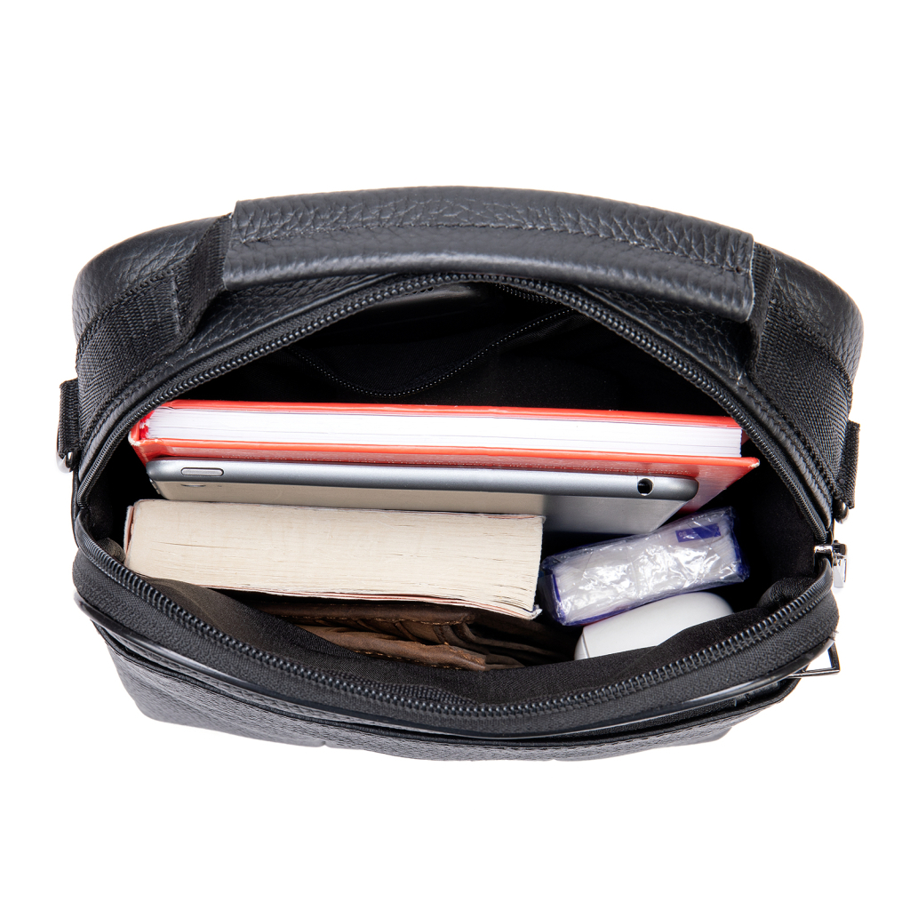 Сумка Vintage Шкіряна Чорна (20345) - зображення 3