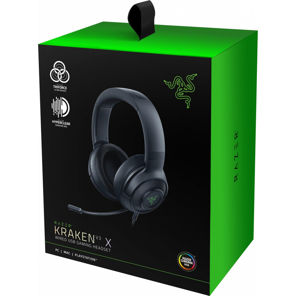 Навушники Razer Kraken V3 X Black (RZ04-03750100-R3M1) - зображення 5