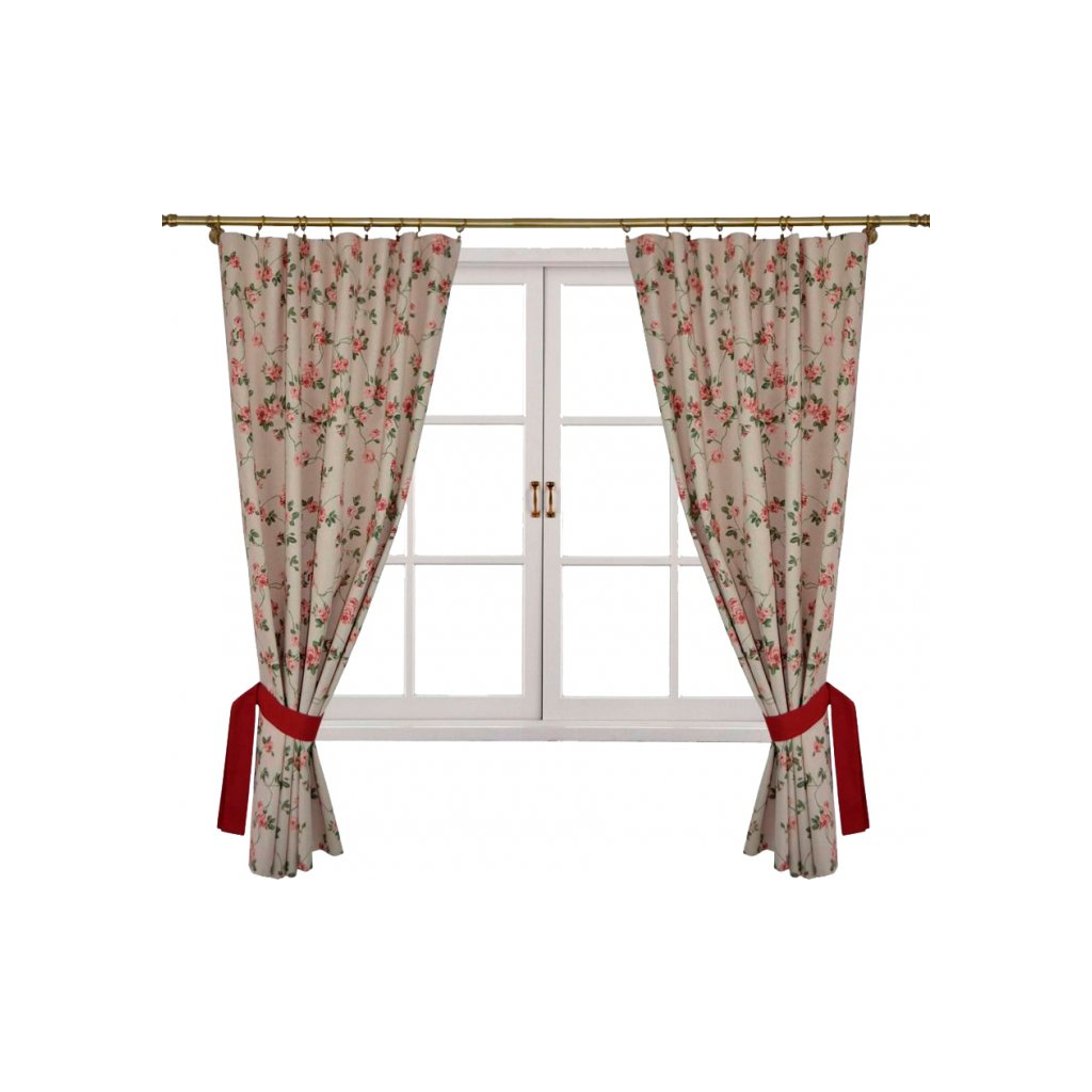 Штора Прованс комплект Глорія Квіти 136х170 см 2 шт (14614) - зображення 1