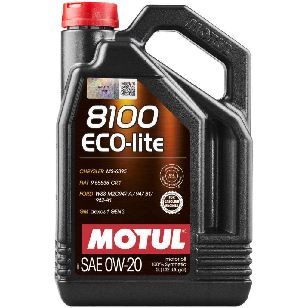 Моторна олива MOTUL 8100 Eco-lite SAE 0W-20, 5л - зображення 1