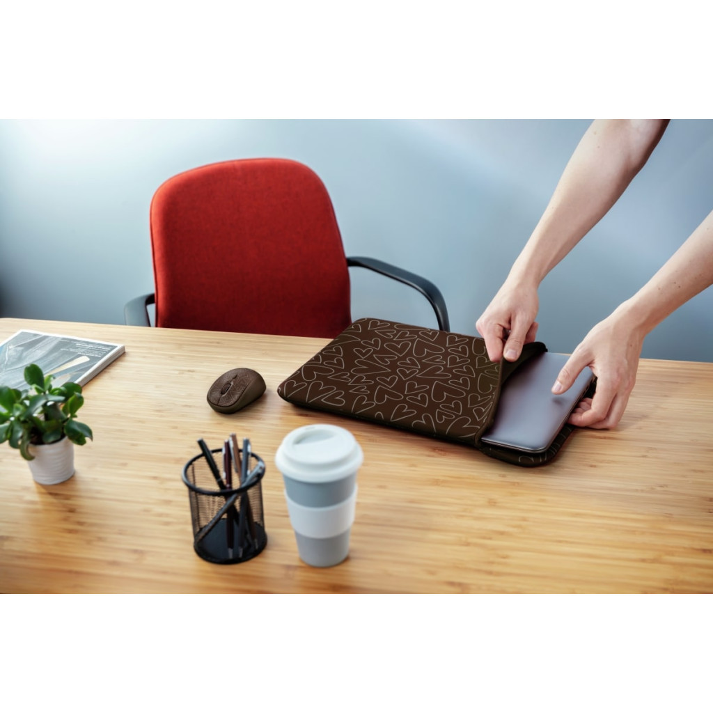 Чохол до ноутбука Trust 15.6" Yvo Mouse & Sleeve Brown-hearts + mouse (23446) - зображення 15