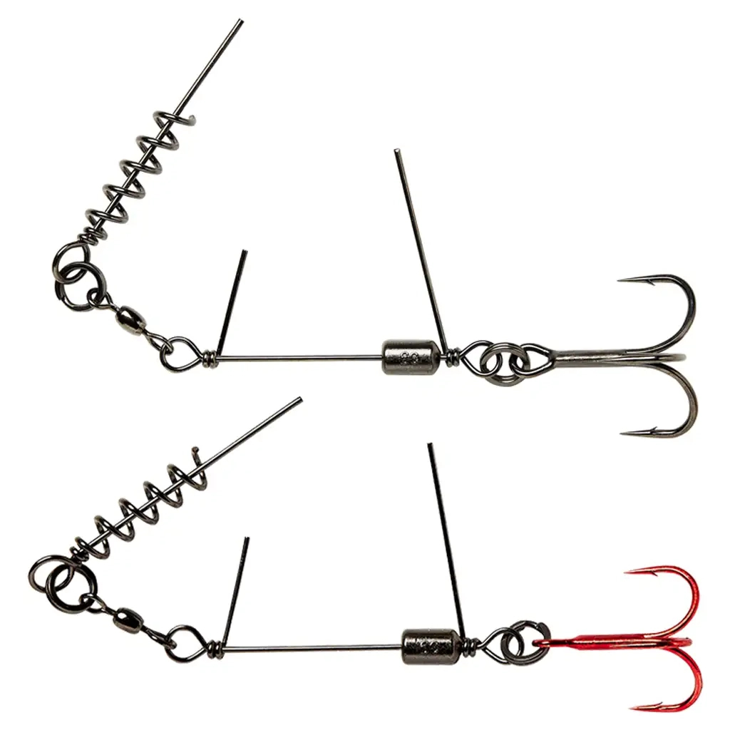 Оснащення Savage Gear_ТОВ SS Corkscrew Stinger 3G 1X 2/0 35kg Red + BN (2 шт/уп) (1854.18.77) - зображення 1