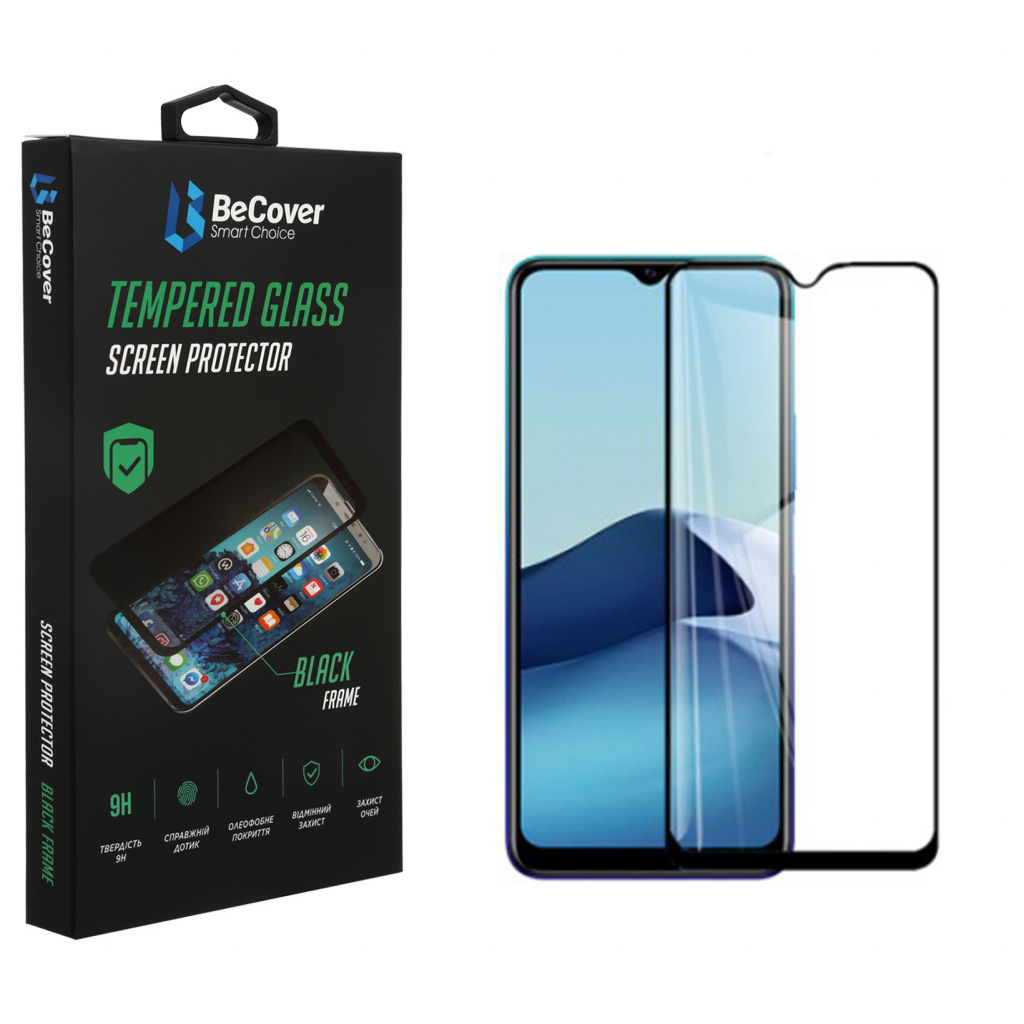 Скло захисне BeCover Vivo Y20 Black (706485) - зображення 1