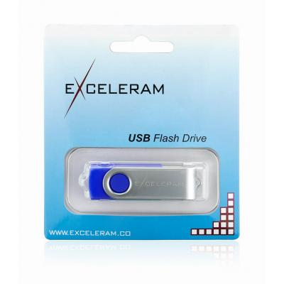 USB флеш накопичувач eXceleram 32GB P1 Series Silver/Blue USB 2.0 (EXP1U2SIBL32) - зображення 8
