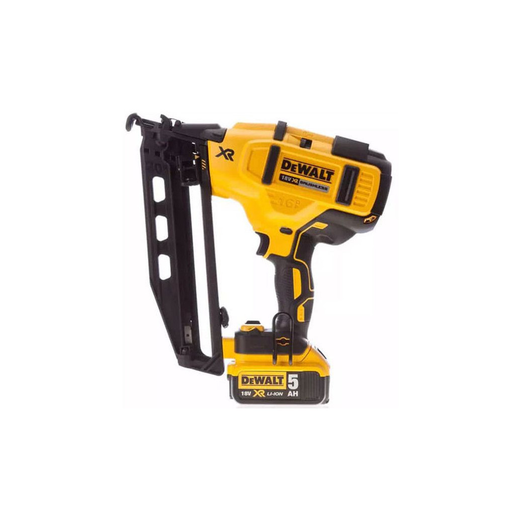Цвяхозабивач DeWALT 18В XR Li-Ion, діаметр/довжина цвяха 1.6/63 мм, 2 АКБ, ЗП, кейс (DCN660P2) - изображение 3