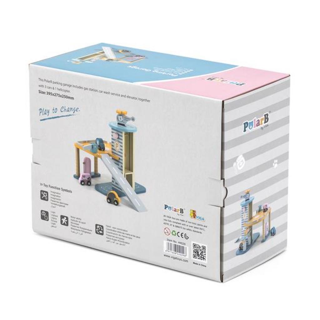 Ігровий набір Viga Toys PolarB Паркінг двоповерховий (44029) - зображення 4