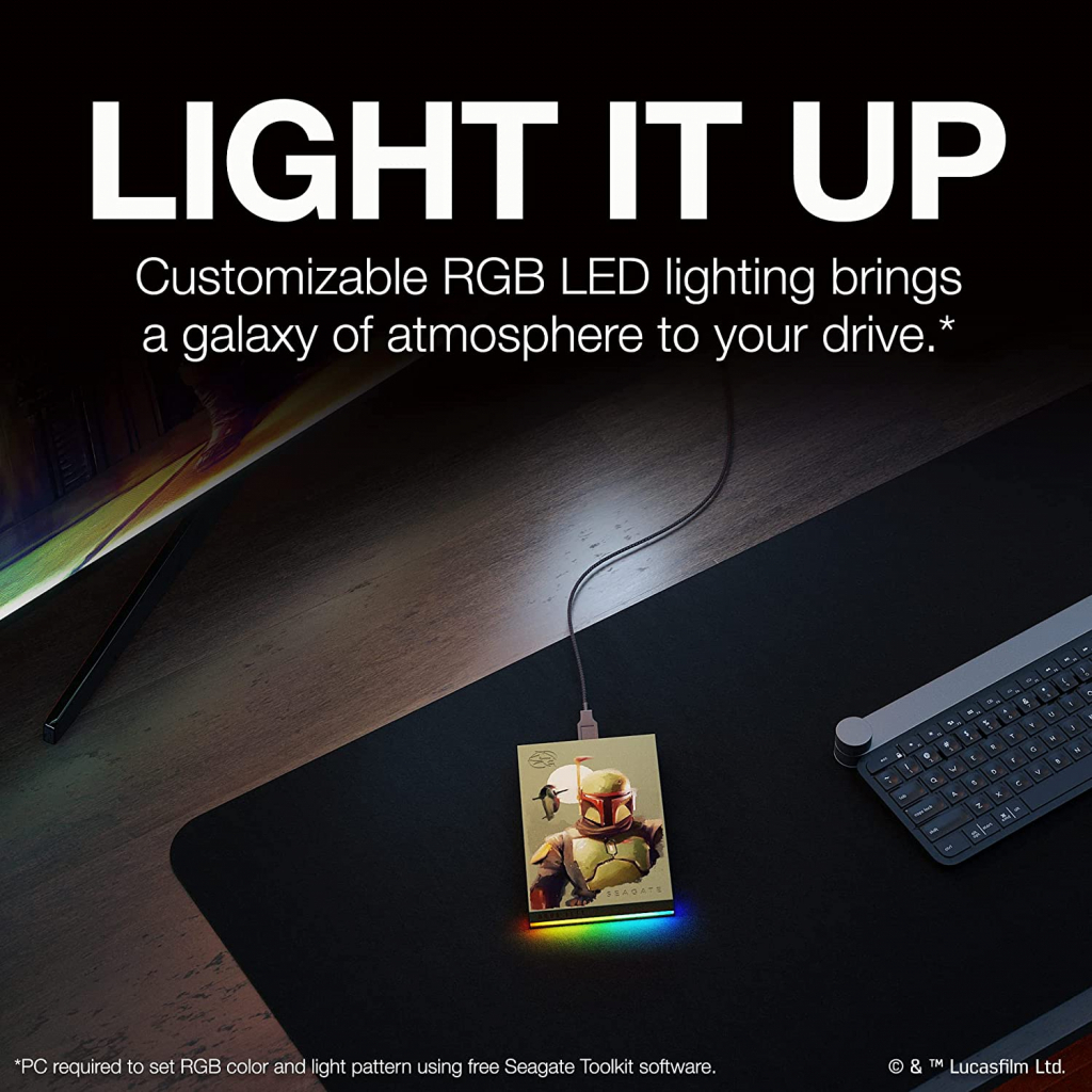 Зовнішній жорсткий диск 2.5" 2TB FireCuda Gaming Hard Drive Star Wars edition Seagate (STKL2000406) - зображення 5