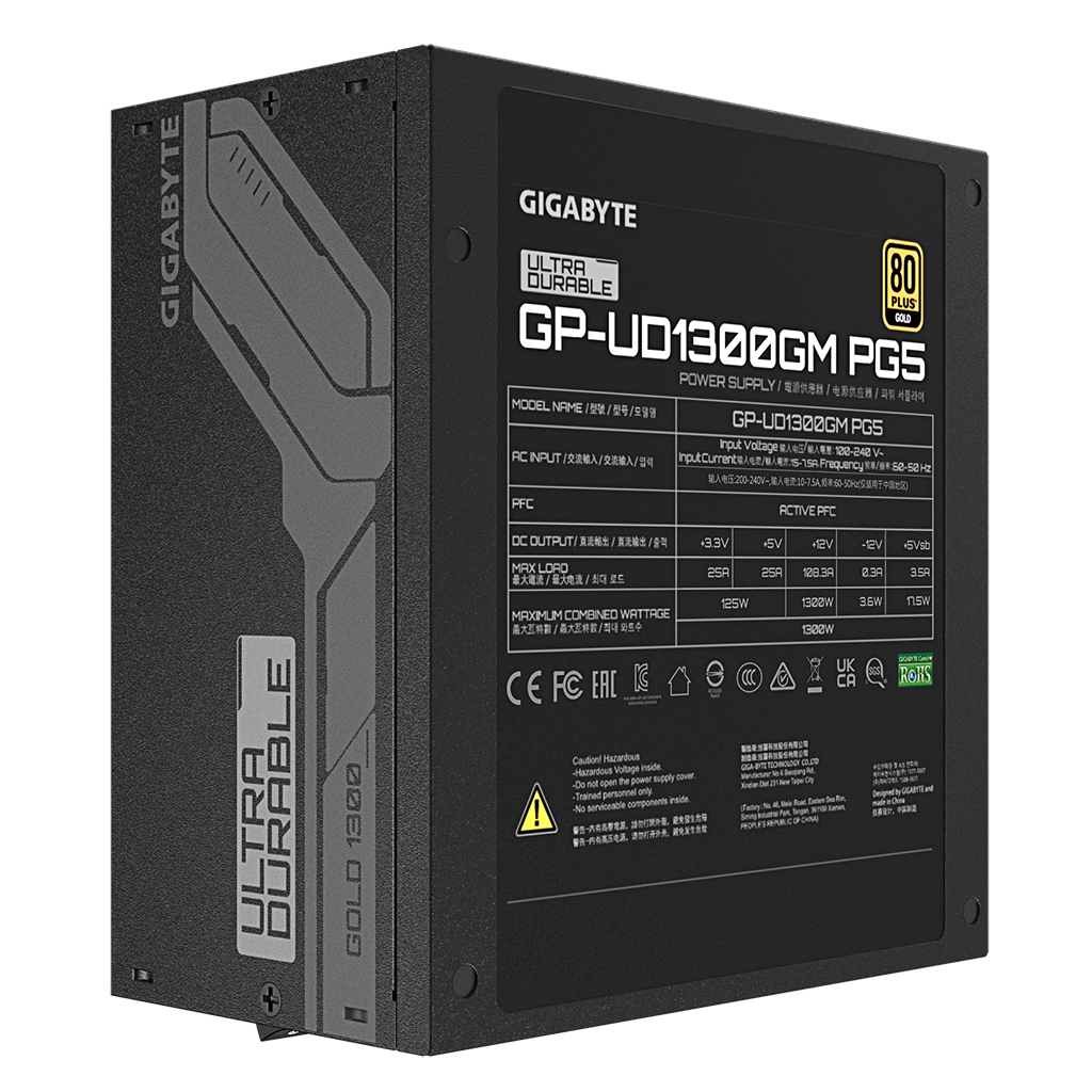 Блок живлення GIGABYTE 1300W (GP-UD1300GM PG5) - зображення 5