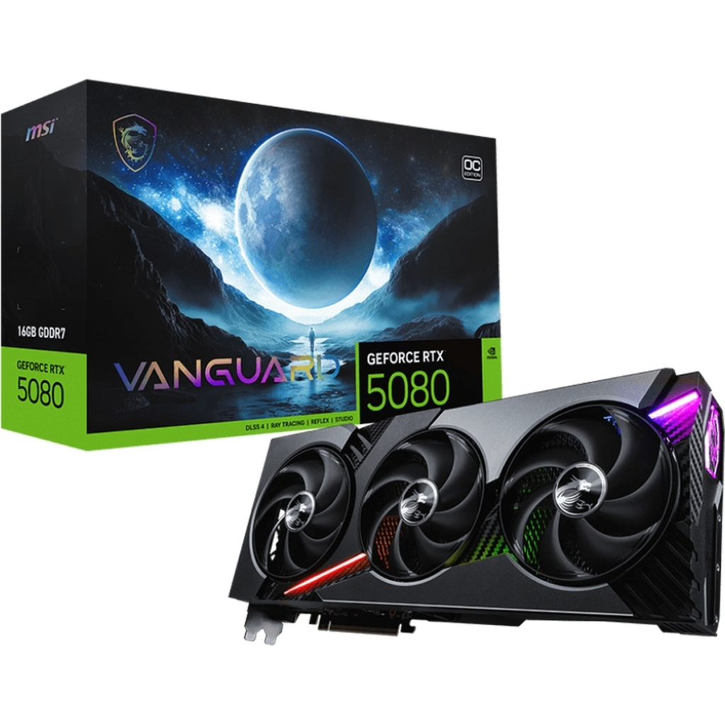 Відеокарта MSI GeForce RTX5080 16GB VANGUARD OC (RTX 5080 16G VANGUARD OC) - зображення 9