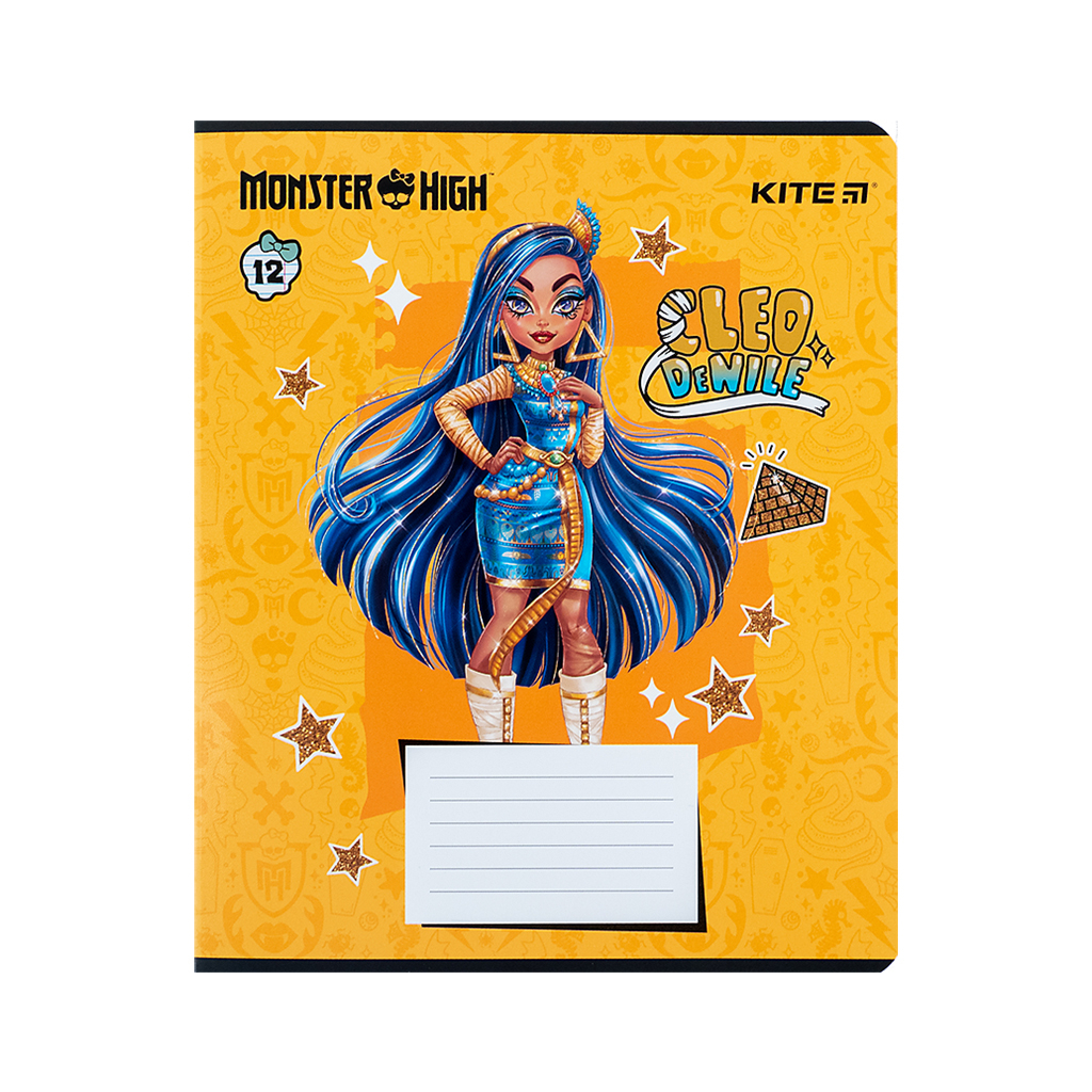 Зошит Kite Monster High 12 аркушів, лінія (MH24-234) - зображення 8