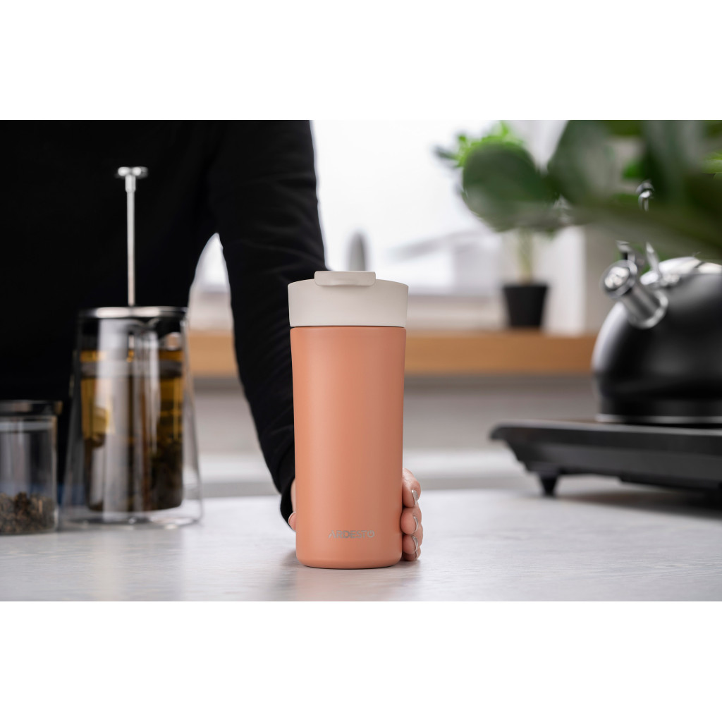 Термокружка Ardesto Viaggio 400 мл Теракотова (AR2640TR) - зображення 2