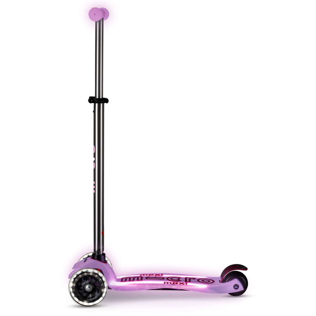 Самокат Micro Maxi Deluxe Glow LED Plus Сяйнисто-пурпуровий (MMD378) - зображення 2