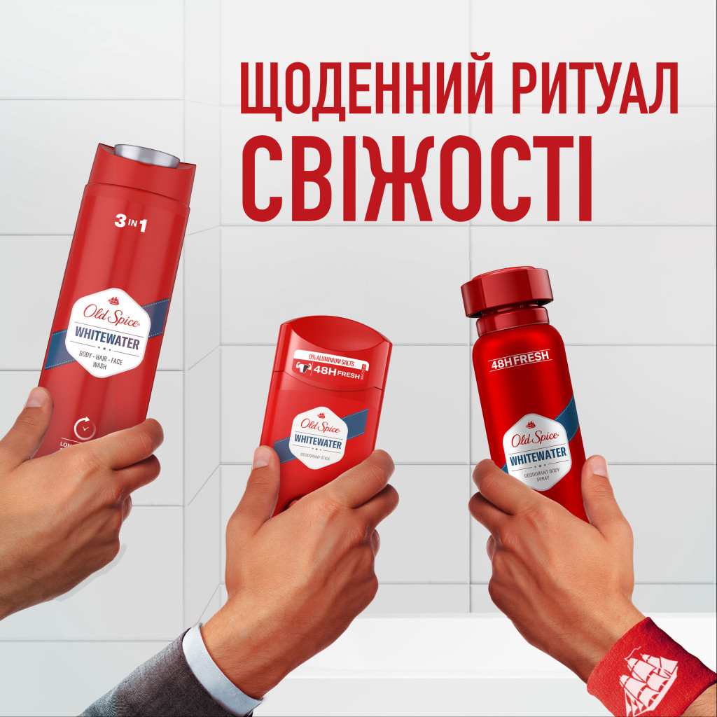 Дезодорант Old Spice Whitewater аерозольний 150 мл (4084500479821) - изображение 5
