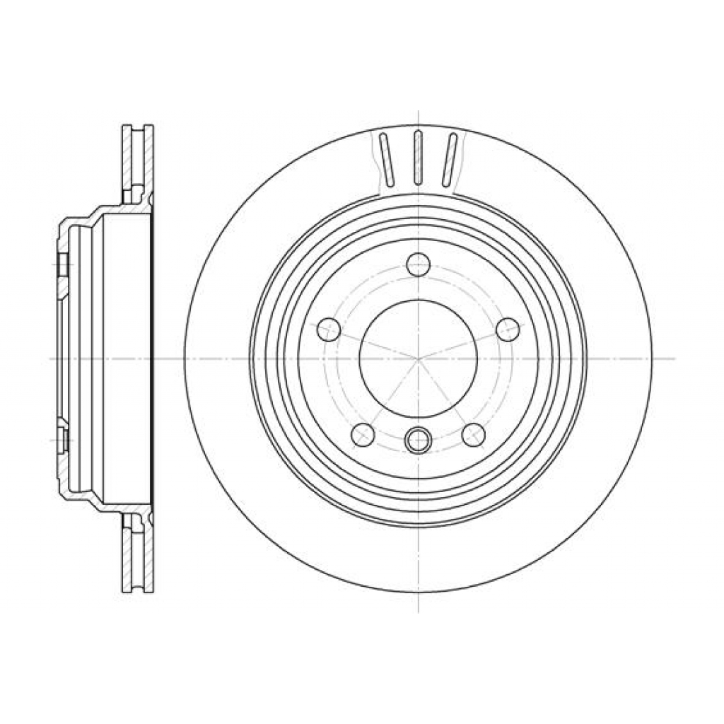 Гальмівний диск REMSA 6588.10 - зображення 1