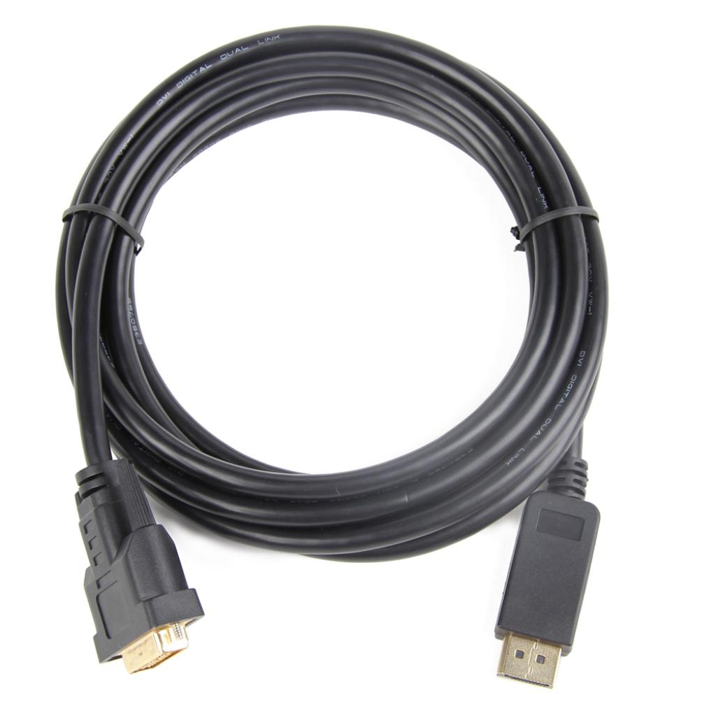 Кабель мультимедійний Display Port to DVI 24+1pin, 1.0m Cablexpert (CC-DPM-DVIM-1M) - зображення 2