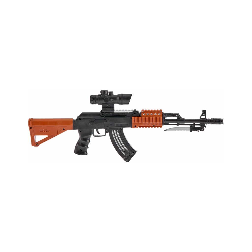 Іграшкова зброя ZIPP Toys Автомат світлозвуковою AK47, чорний (827B) - зображення 3
