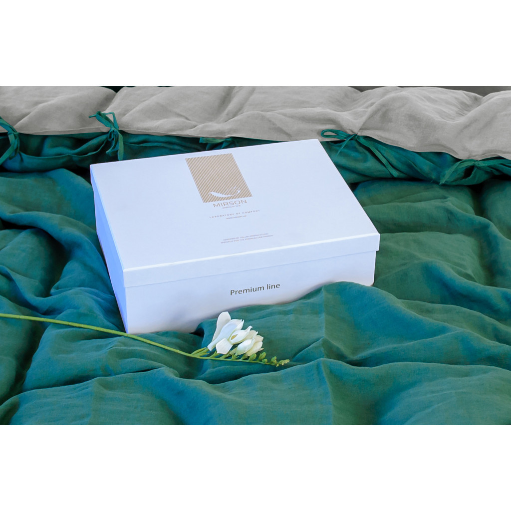 Постільна білизна MirSon Льон Green meadow 220х240 (2200005371060) - изображение 4