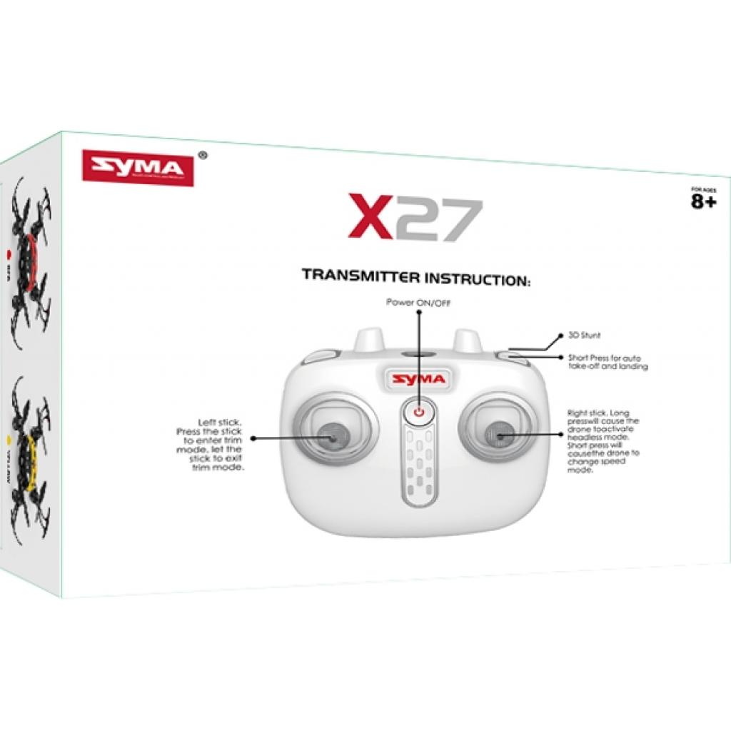 Радіокерована іграшка Syma Квадрокоптер 2,4 Ггц 10,3 cм (X27 Red) - зображення 6