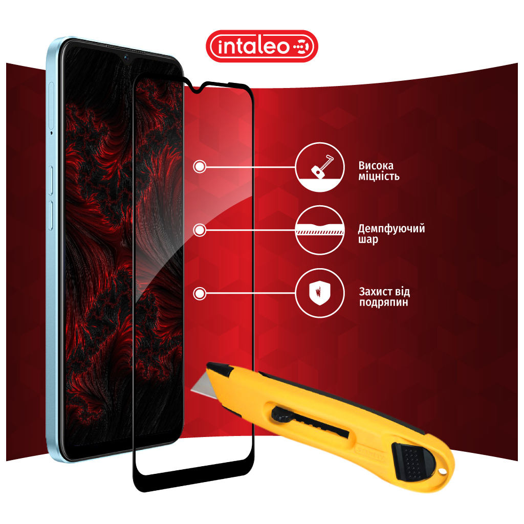 Скло захисне Intaleo Full Glue Oppo A57S Black (1283126576737) - зображення 5