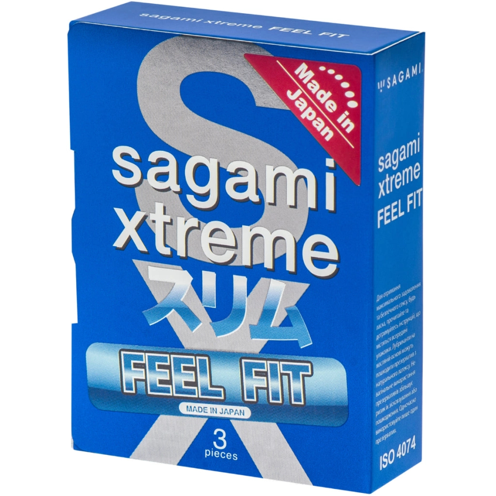 Презервативи Sagami Xtreme Feel Fit 3 шт. (4974234811939) - изображение 1