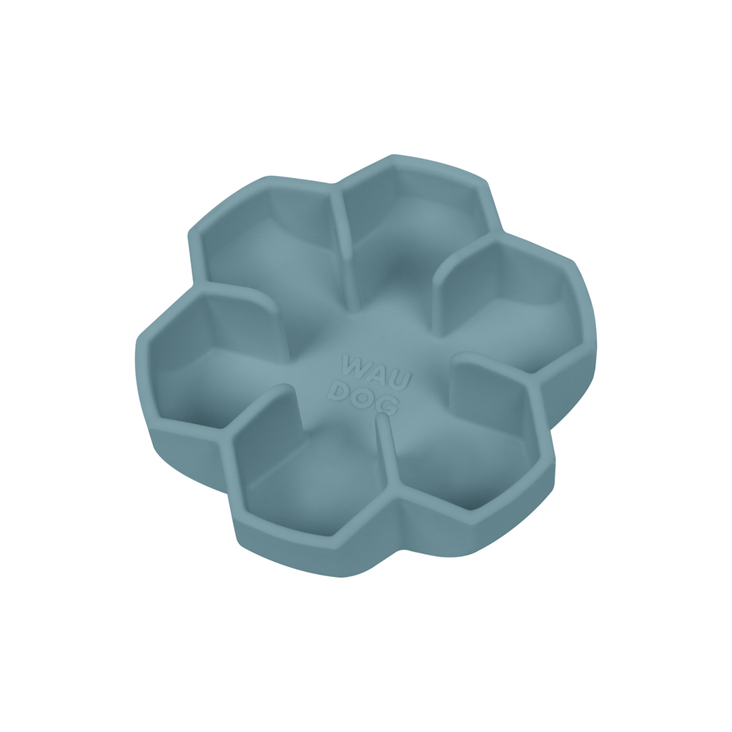 Універсальний посуд для тварин WAUDOG Silicone миска для повільного харчування 450 мл сіра (235311) - изображение 1