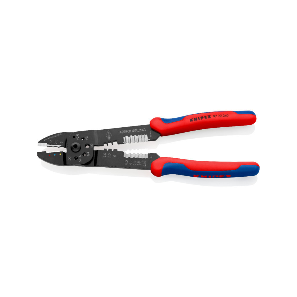 Знімач ізоляції KNIPEX універсальний для опрессовки та зачистки (97 22 240) - зображення 2