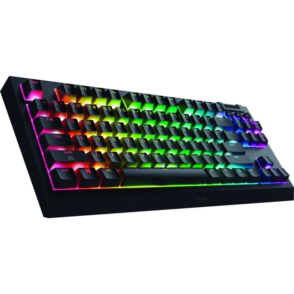 Клавіатура Razer BlackWidow V4 Low-Profile TKL Wireless/Bluetooth/USB Green switch UA Black (RZ03-05450500-R3M1) - зображення 3