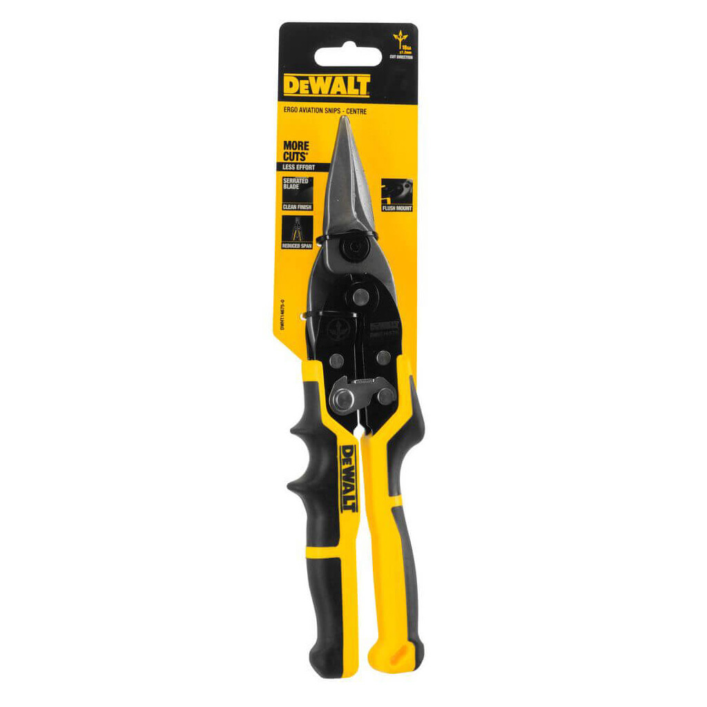 Ножиці по металу DeWALT ERGO Aviation прямі L=250мм (DWHT14675-0) - зображення 6