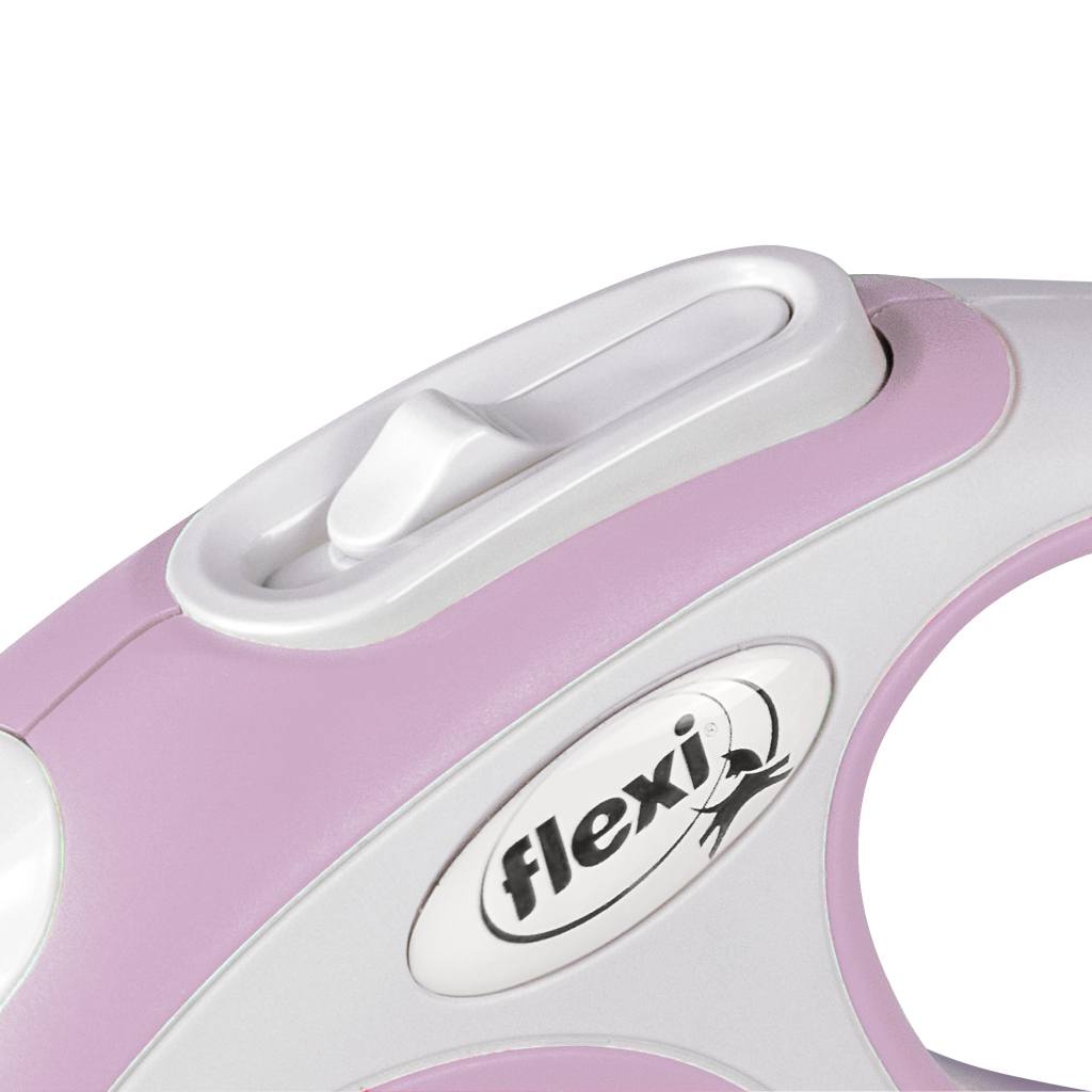 Повідець для собак Flexi New Comfort XS стрічка 3 м (бузковий) (4000498043400) - зображення 3