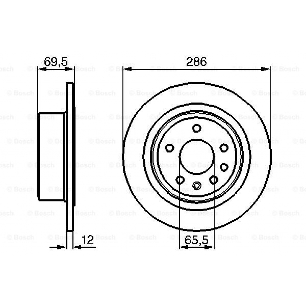 Гальмівний диск Bosch 0 986 478 609 - зображення 5