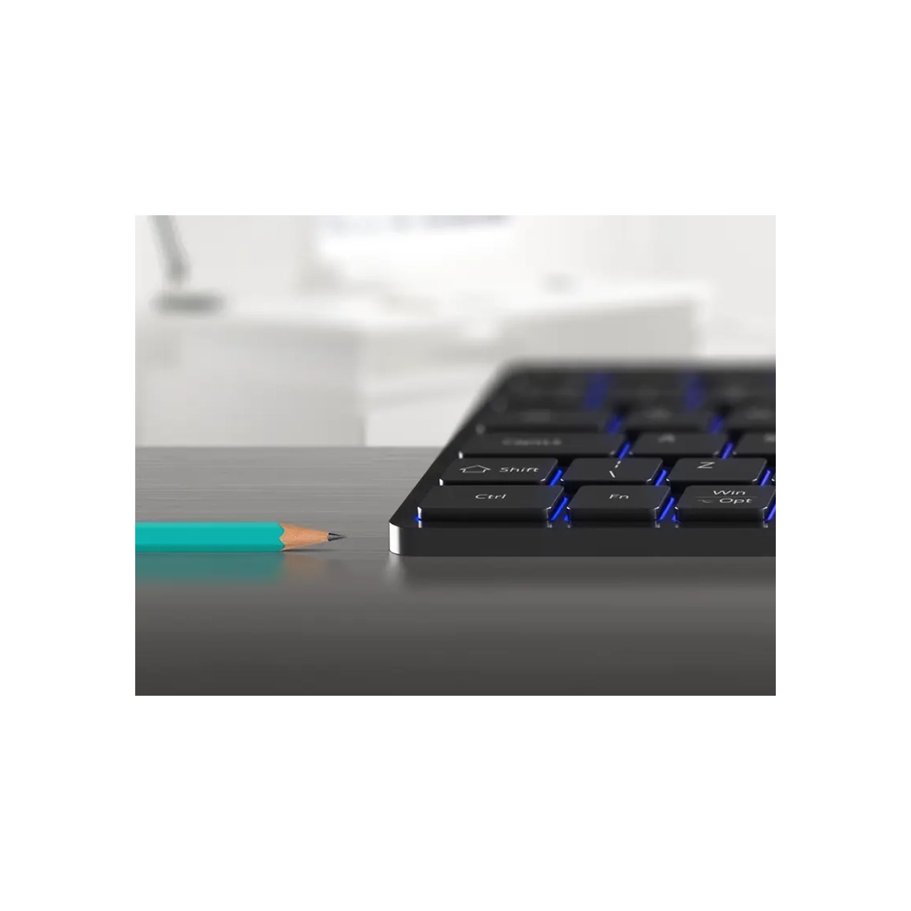 Клавіатура Canyon HKB-W11 Slim Dual Mode Wireless/Bluetooth RGB UA Black (CNS-HBTK11B) - зображення 7