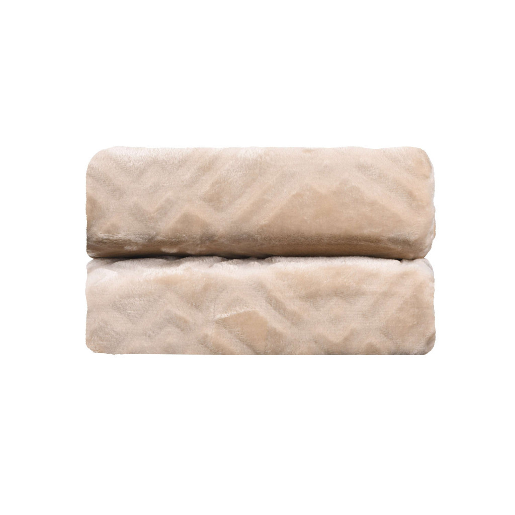 Плед Ardesto Embossed тауп, 200х220 см (ART0302EB) - зображення 12