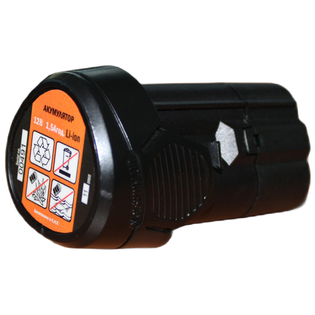 Акумулятор до електроінструменту GTM B12V/1,5Аh Li-Ion, 12В (B12V/1,5Аh) - зображення 1