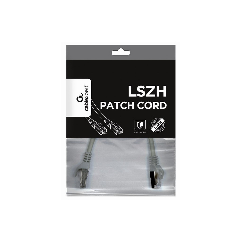 Патч-корд Cablexpert 15м S/FTP Cat 6A CU LSZH grey (PP6A-LSZHCU-15M) - изображение 4