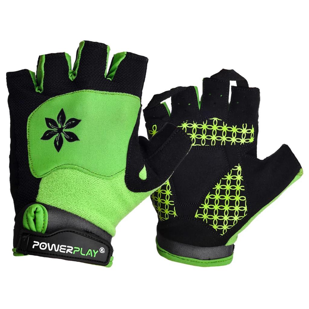 Велорукавиці PowerPlay Women 5284 Green XS (5284B_XS_Green) - изображение 1