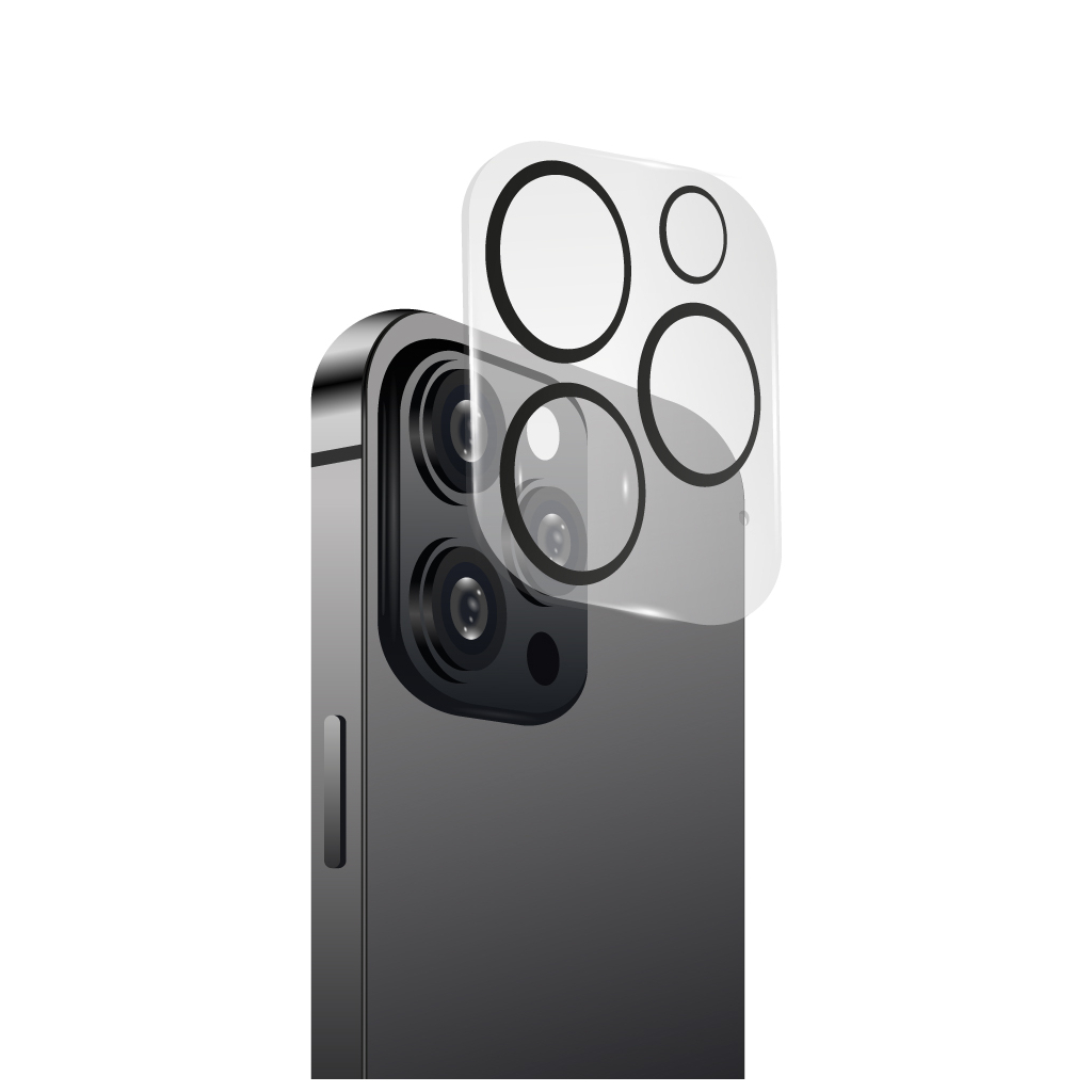 Скло захисне Intaleo Camera Lens Apple Iphone 15 Pro/15 Pro Max Black (1283126576867) - зображення 2