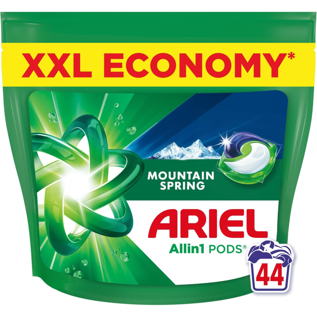 Капсули для прання Ariel Pods All-in-1 Гірське джерело 44 шт. (8700216764667) - зображення 1