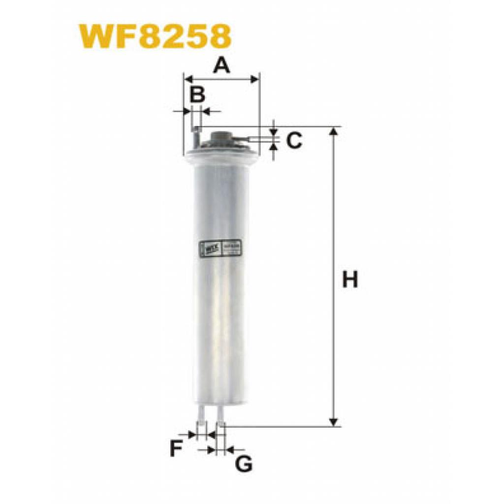 Фільтр паливний Wixfiltron WF8258 - зображення 1